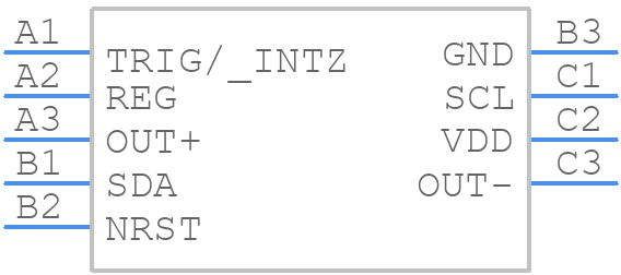 DRV2625YFFR - Texas Instruments - PCB symbol