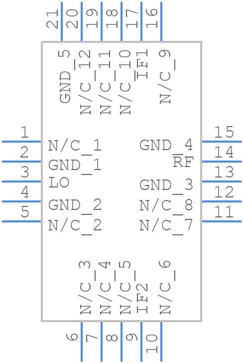 HMC1056LP4BETR - Analog Devices - PCB symbol
