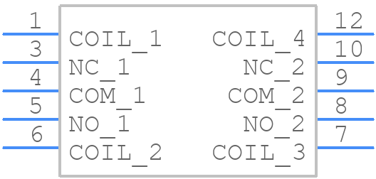 V23079G2001B301 - TE Connectivity - PCB symbol