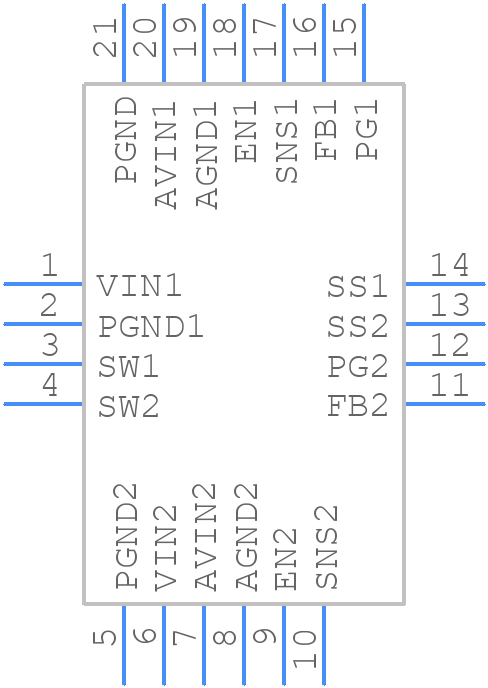 MIC23158YML-T5 - Microchip - PCB symbol