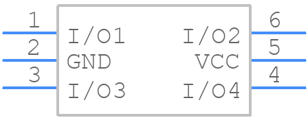 RCLAMP0504FATCT - SEMTECH - PCB symbol
