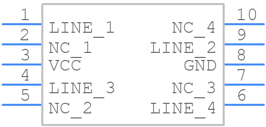 RCLAMP0504M.TBT - SEMTECH - PCB symbol