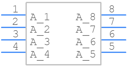 SLVU2.8-8A1 - STMicroelectronics - PCB symbol