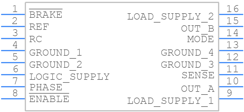 A4973SLBTR-T - Allegro Microsystems - PCB symbol