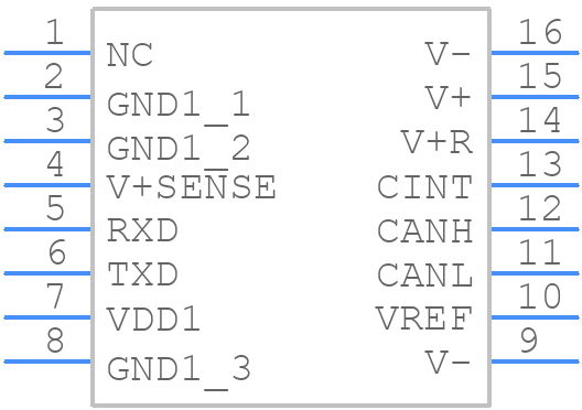 ADM3052BRWZ-REEL7 - Analog Devices - PCB symbol