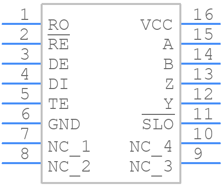 LTC2861CGN#PBF - Analog Devices - PCB symbol