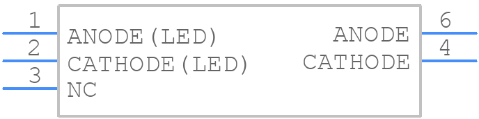 TLP591B(C,F) - Toshiba - PCB symbol