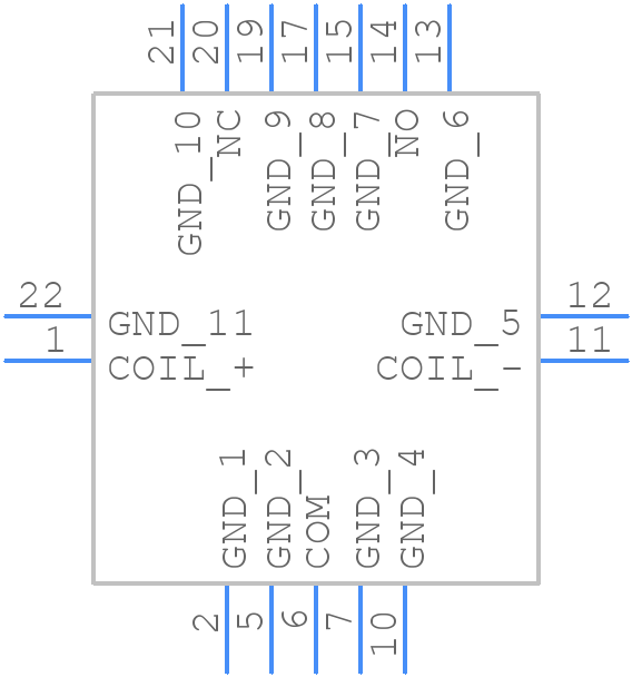 HF303 - TE Connectivity - PCB symbol