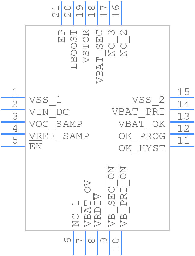 BQ25505RGRR - Texas Instruments - PCB symbol