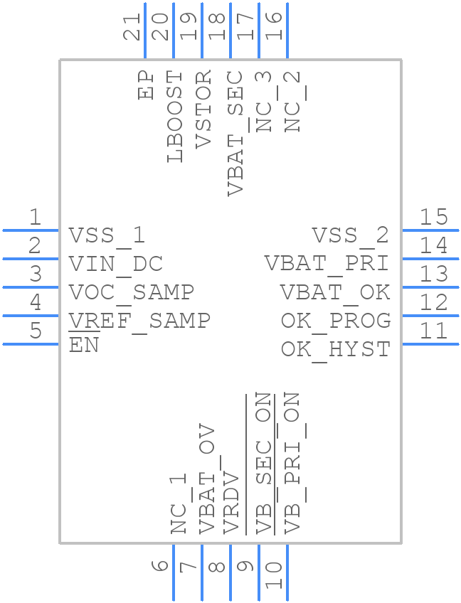 BQ25505RGRT - Texas Instruments - PCB symbol