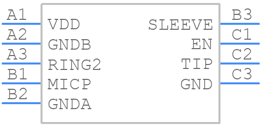 TS3A226AEYFFR - Texas Instruments - PCB symbol