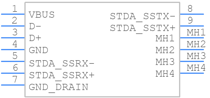 48392-0003 - Molex - PCB symbol