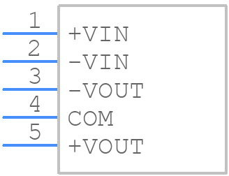 RKZ-1215D - RECOM Power - PCB symbol