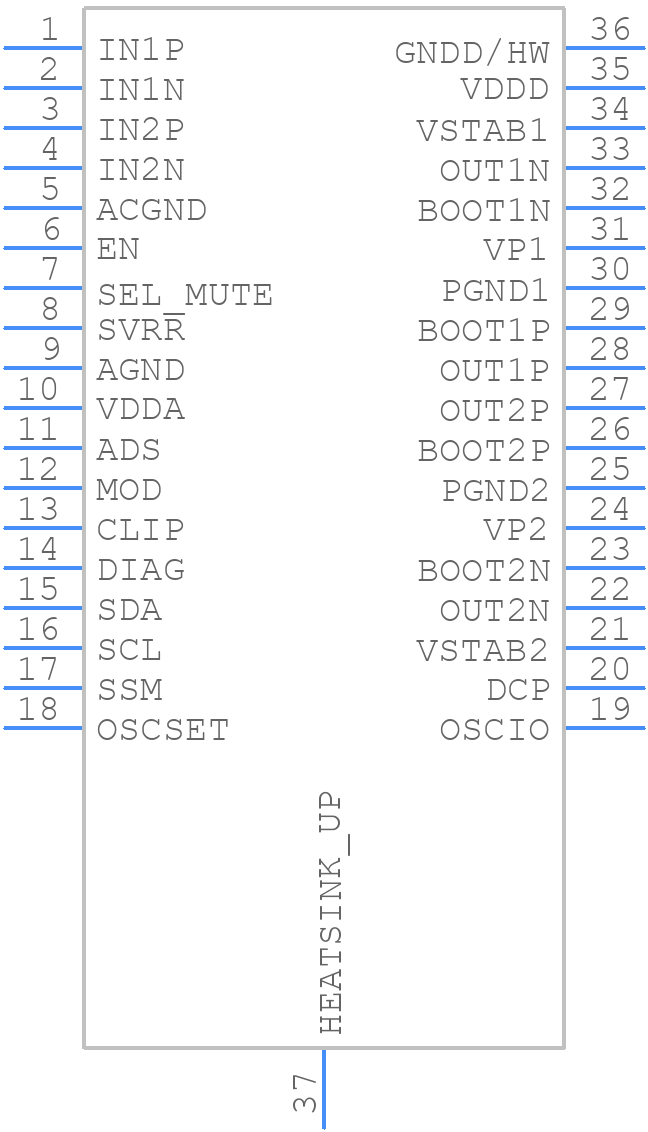 TDF8599BTH/N1CS - NXP - PCB symbol