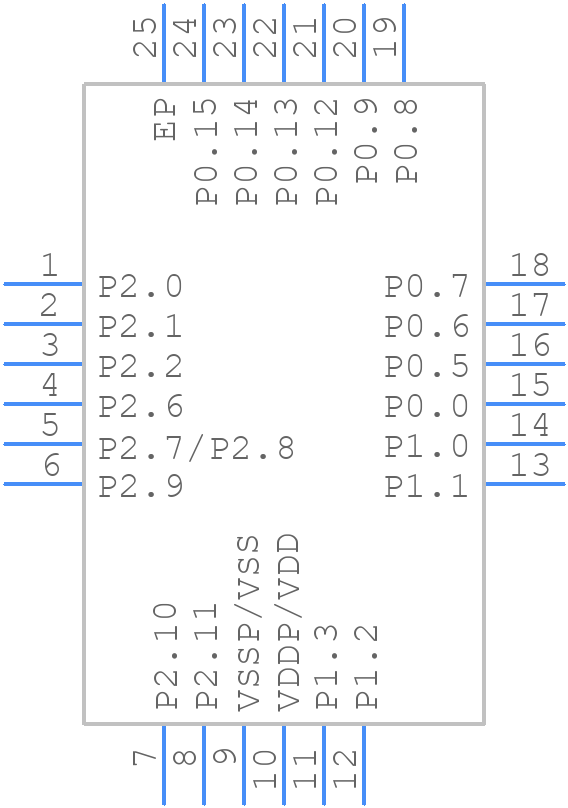 XMC1100Q024F0008ABXUMA1 - Infineon - PCB symbol