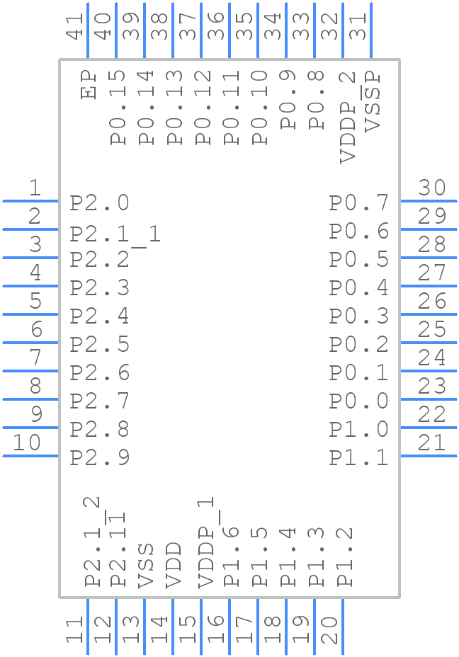 XMC1100Q040F0016ABXUMA1 - Infineon - PCB symbol