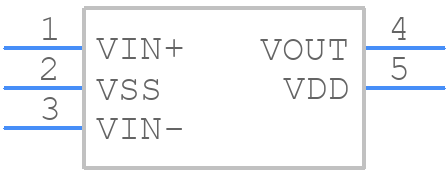 MCP6V81UT-E/OT - Microchip - PCB symbol