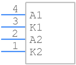 L-4060VH/2GD - Kingbright - PCB symbol