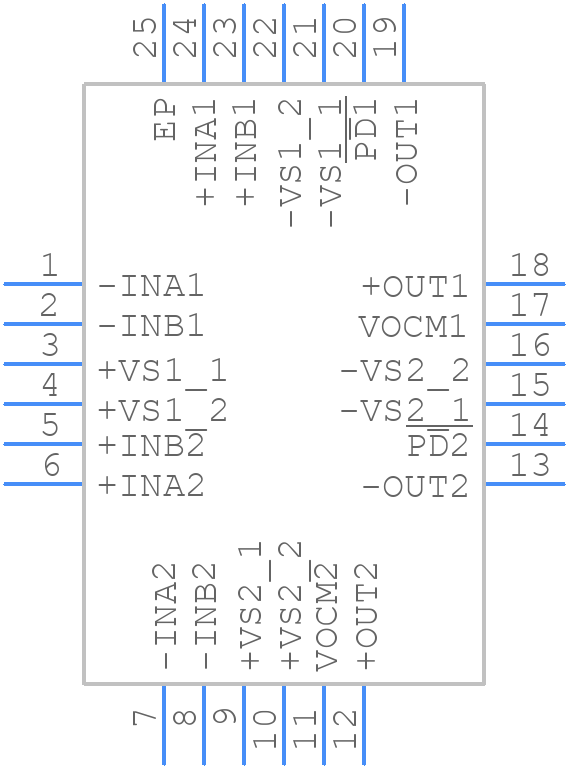 ADA4950-2YCPZ-R7 - Analog Devices - PCB symbol