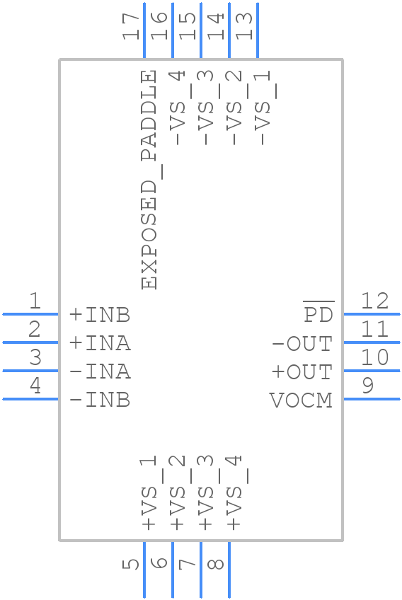 ADA4950-1YCPZ-R7 - Analog Devices - PCB symbol