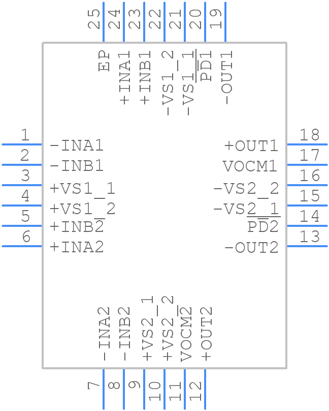 ADA4950-2YCPZ-R2 - Analog Devices - PCB symbol