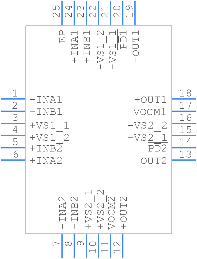 ADA4950-2YCPZ-RL - Analog Devices - PCB symbol