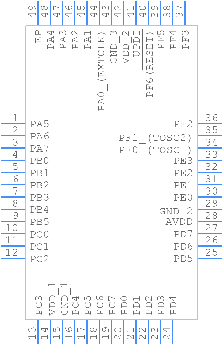 ATMEGA4809-MUR - Microchip - PCB symbol