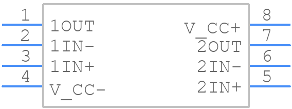 NE5532PSR - Texas Instruments - PCB symbol