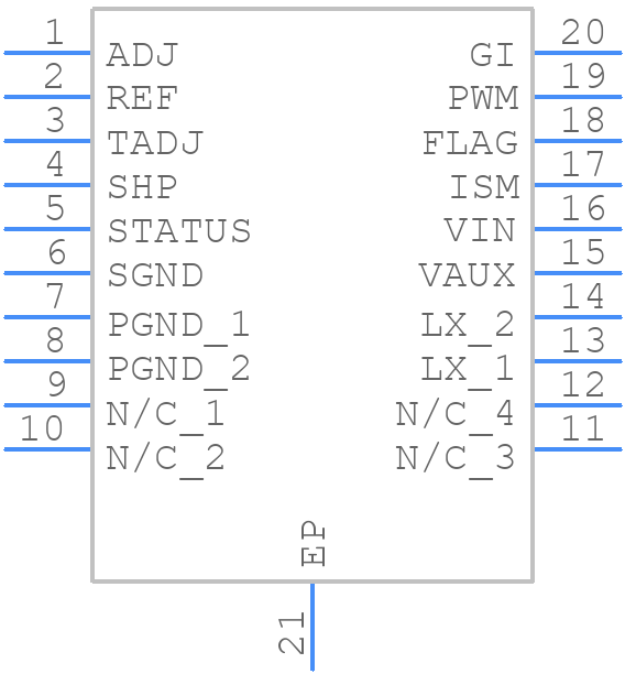 ZXLD1374QESTTC - Diodes Incorporated - PCB symbol