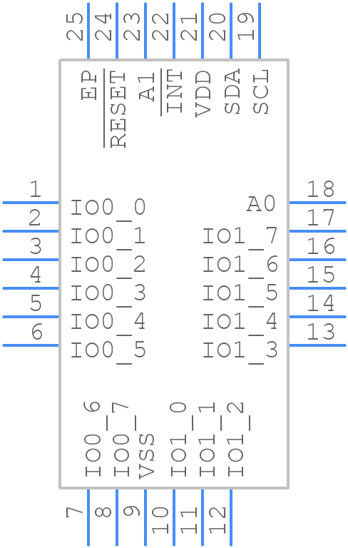 PCA9539BS,118 - NXP - PCB symbol