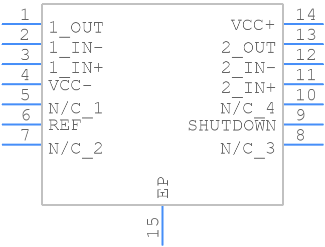 THS3125IPWPR - Texas Instruments - PCB symbol