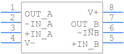 LM6142AIMX - Texas Instruments - PCB symbol