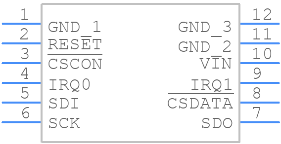 MRF89XAM9AT-I/RM - Microchip - PCB symbol