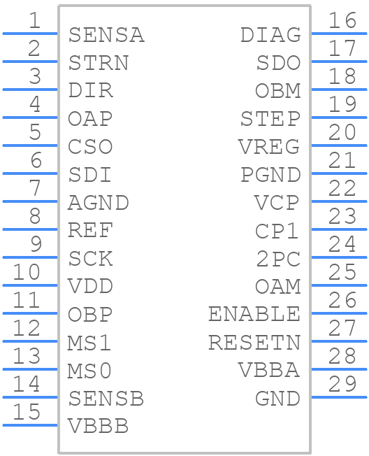 A4979GLPTR-T - Allegro Microsystems - PCB symbol