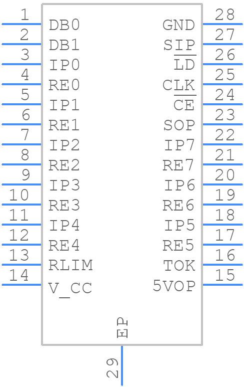 SN65HVS882PWPR - Texas Instruments - PCB symbol