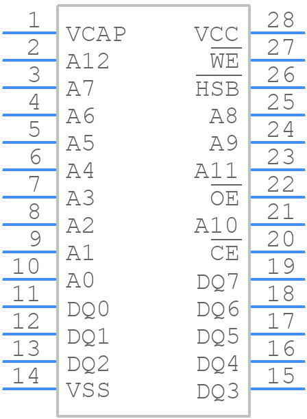 STK12C68-SF45 - Infineon - PCB symbol