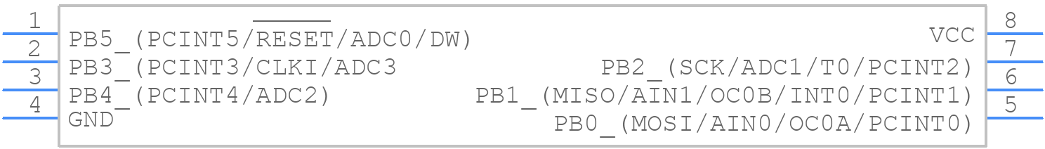 ATTINY13A-SSUR - Microchip - PCB symbol
