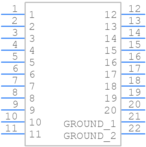 N10220-52B3PC - 3M - PCB symbol