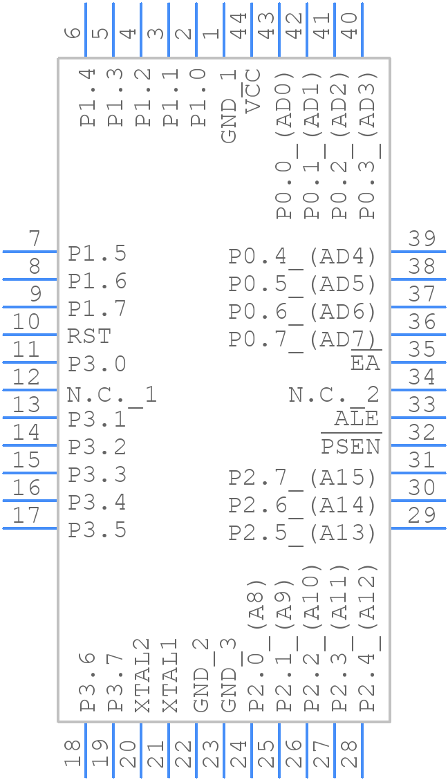 DS87C520-QCL+ - Analog Devices - PCB symbol