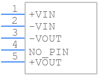 RH-0505D/H6 - RECOM Power - PCB symbol