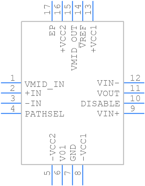 THS3215IRGVT - Texas Instruments - PCB symbol