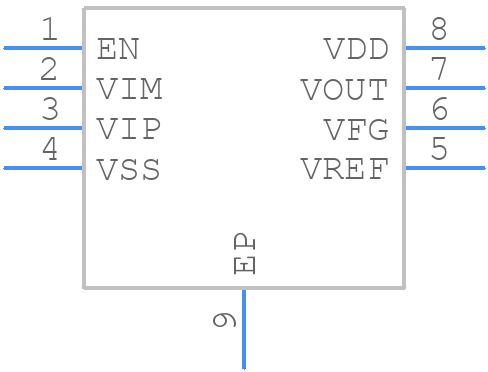 MCP6N16-100E/MF - Microchip - PCB symbol