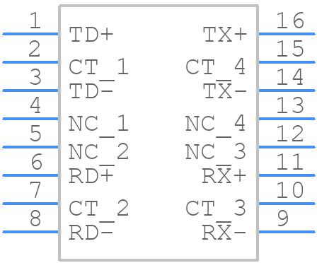 PT61018PEL - Bourns - PCB symbol