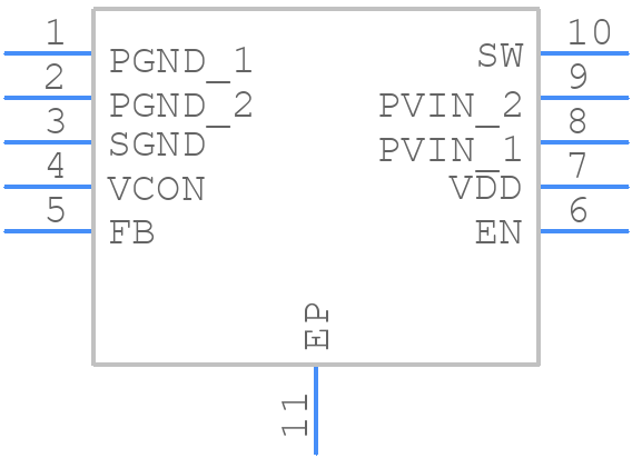 LM3205SD-2/NOPB - Texas Instruments - PCB symbol