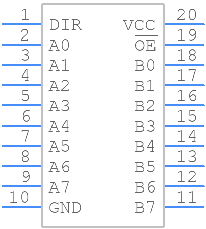 74AHC245PW-Q100J - Nexperia - PCB symbol