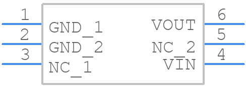 LT6656ACS6-2.048#PBF - Analog Devices - PCB symbol