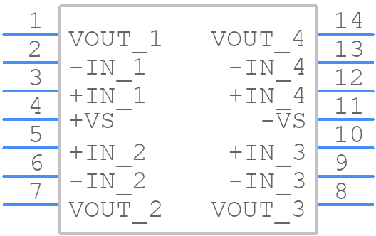 AD8040ARZ - Analog Devices - PCB symbol