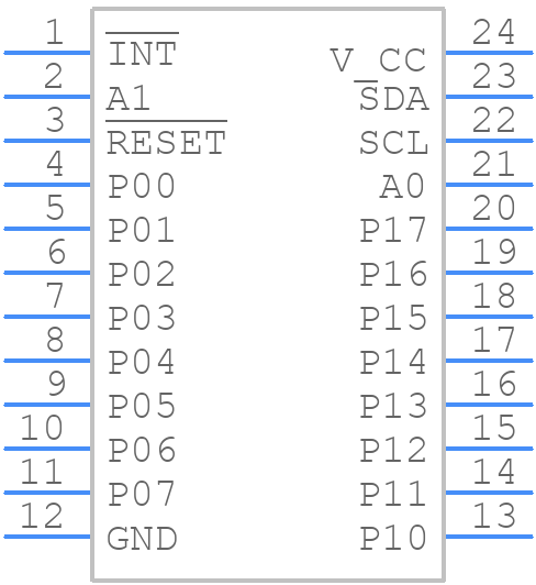 TCA9539QPWRQ1 - Texas Instruments - PCB symbol