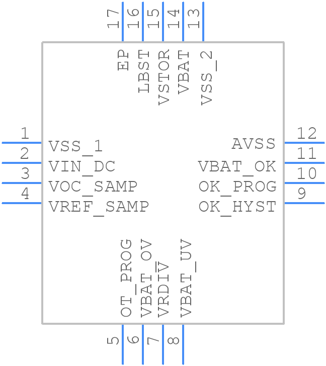 BQ25504RGTR - Texas Instruments - PCB symbol