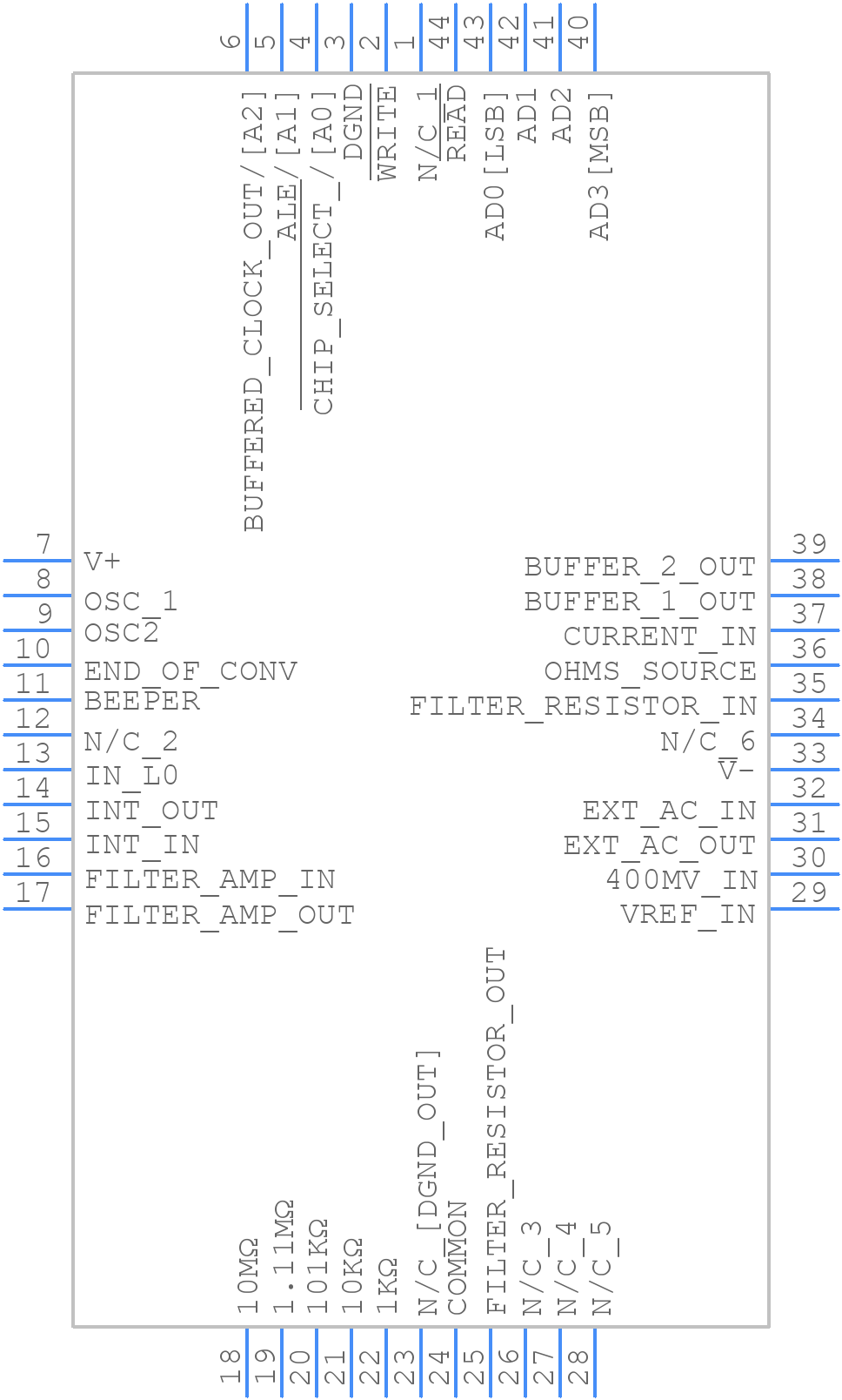 MAX134EQH+D - Analog Devices - PCB symbol